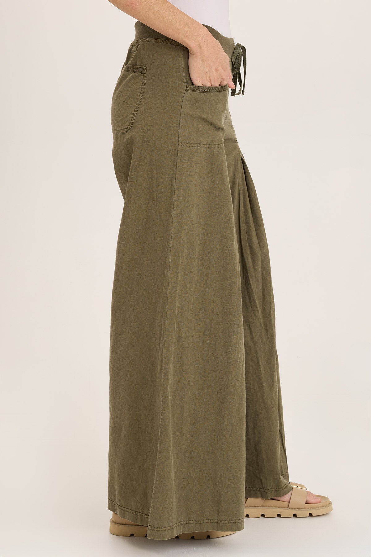 Wearables Zorba Linen Ultra Wide Leg Pant 
