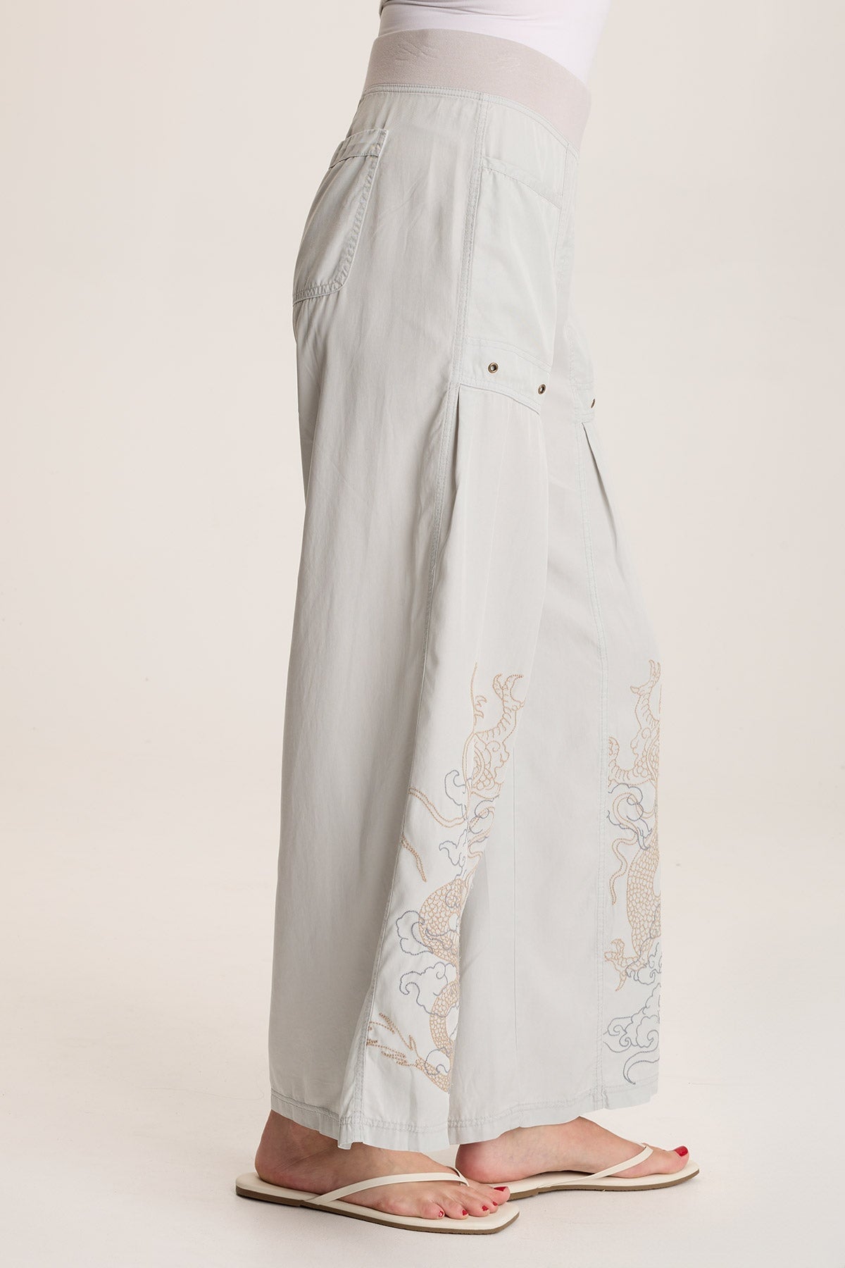 XCVI Pheodora Embroidered Pant 