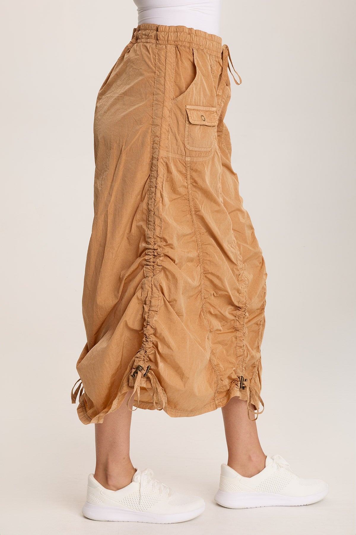XCVI Zeno Ruched Sporty Cargo Skirt 