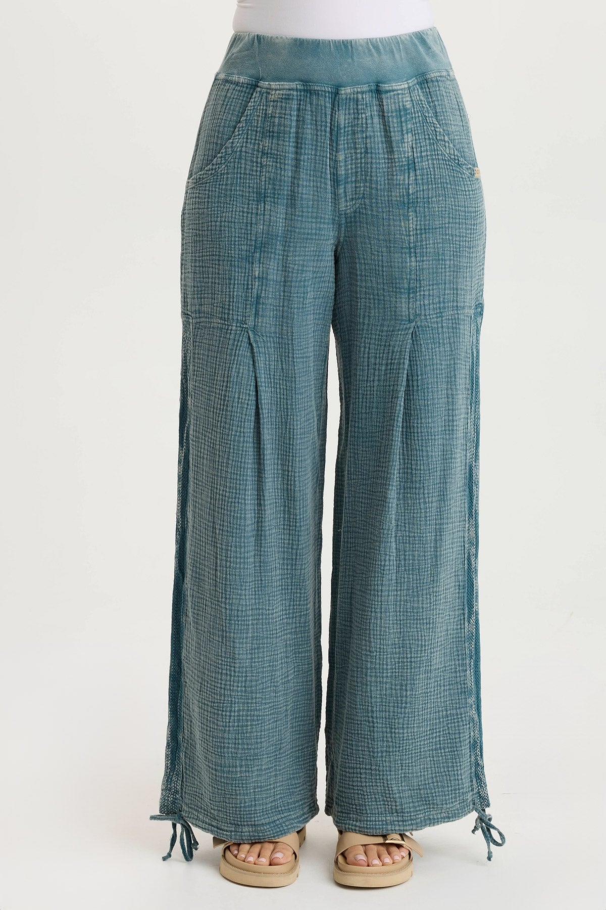XCVI Lenka Gauze Cinched Wide-Leg Pant 