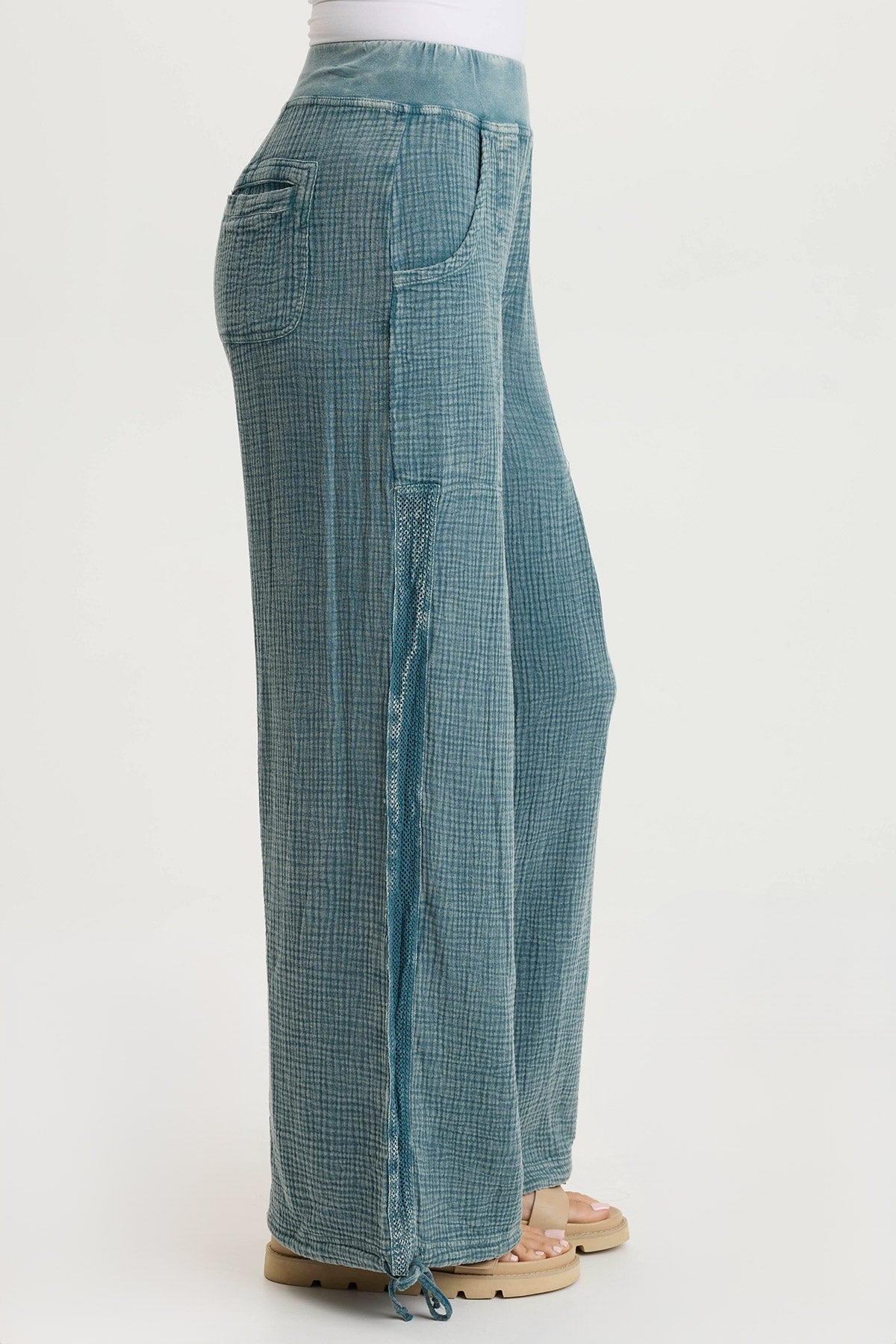 XCVI Lenka Gauze Cinched Wide-Leg Pant 