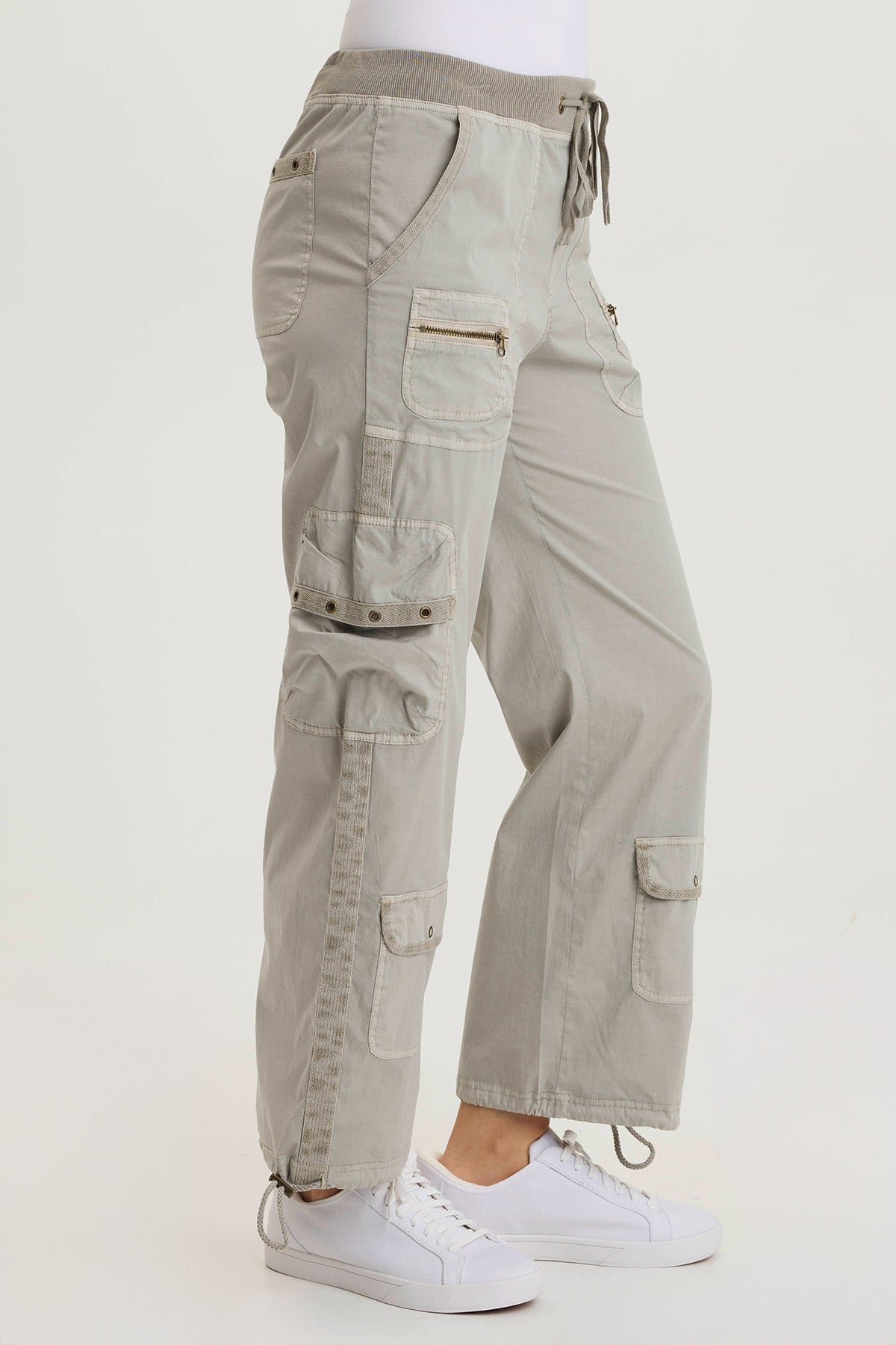 XCVI Langley Poplin Cinched Leg Cargo Pant 