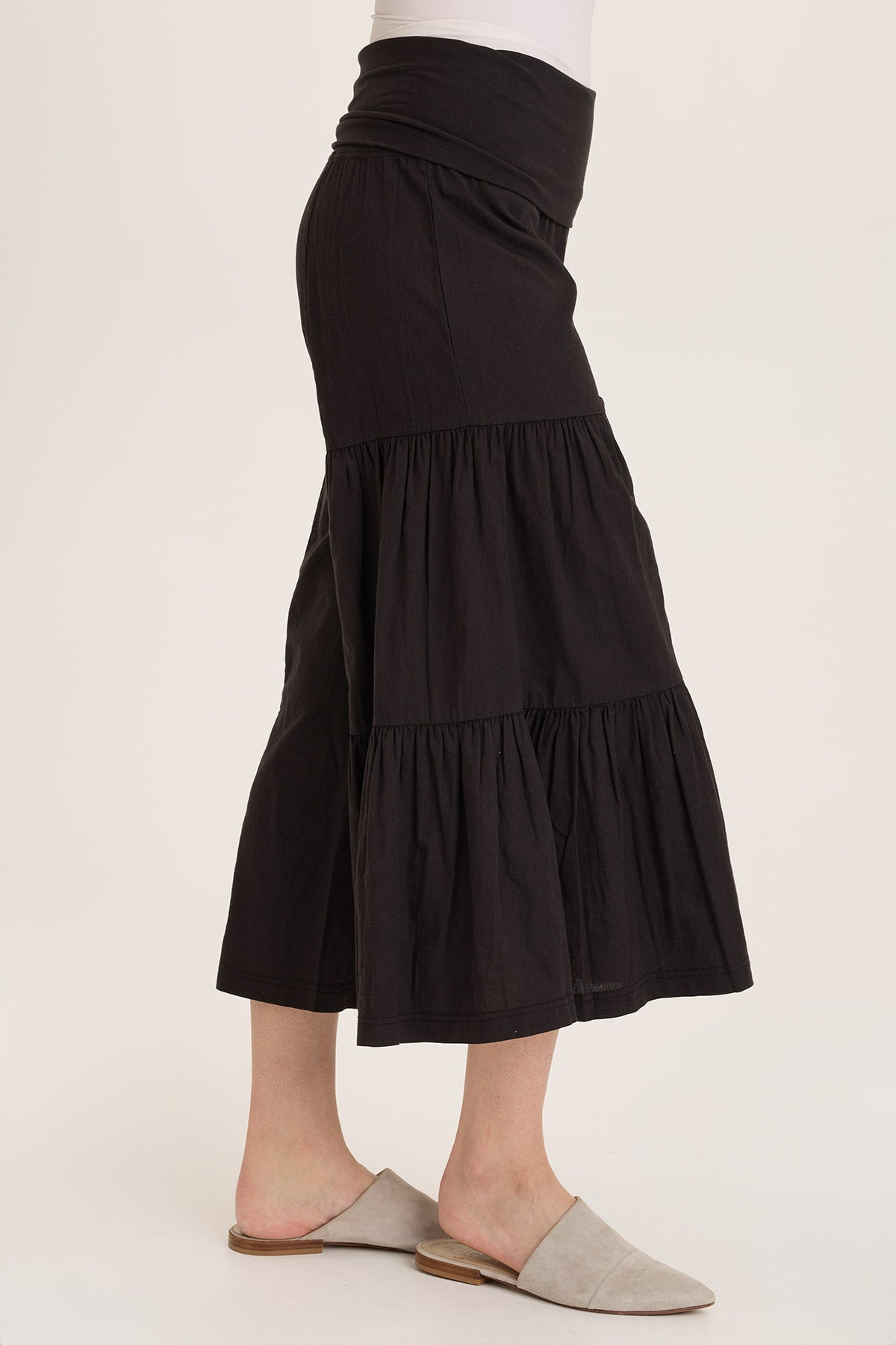Wearables Linen Side-Tier Wide Leg Palazzo 