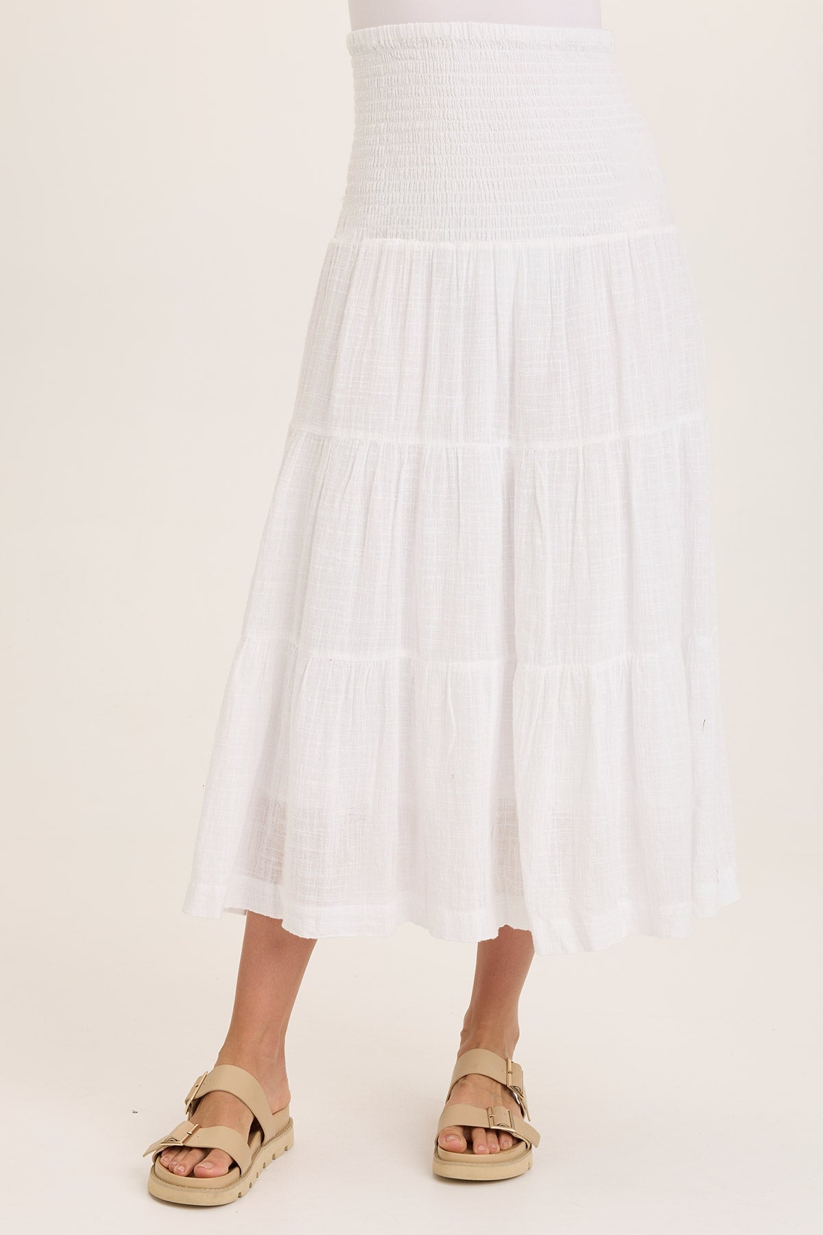 Wearables Paigene Gauze Tiered Skirt 