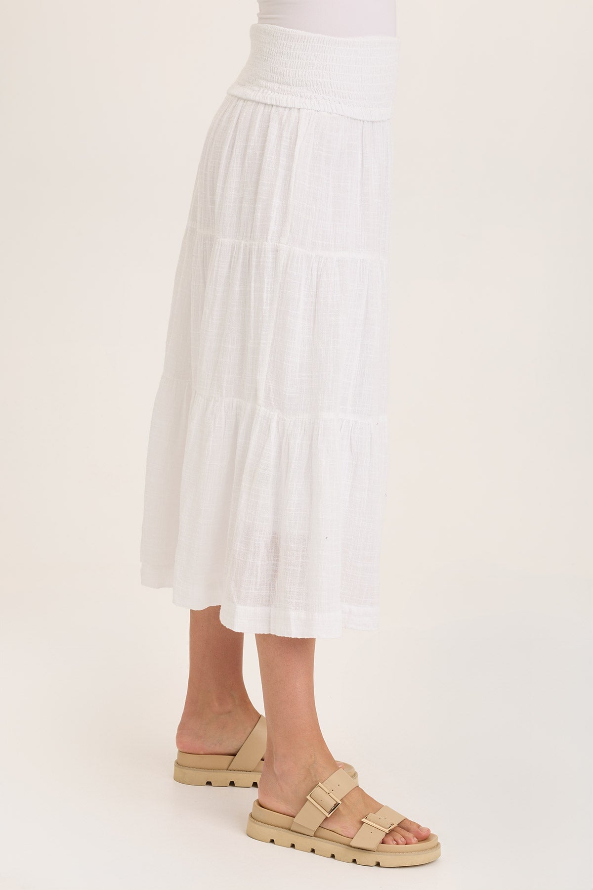 Wearables Paigene Gauze Tiered Skirt 