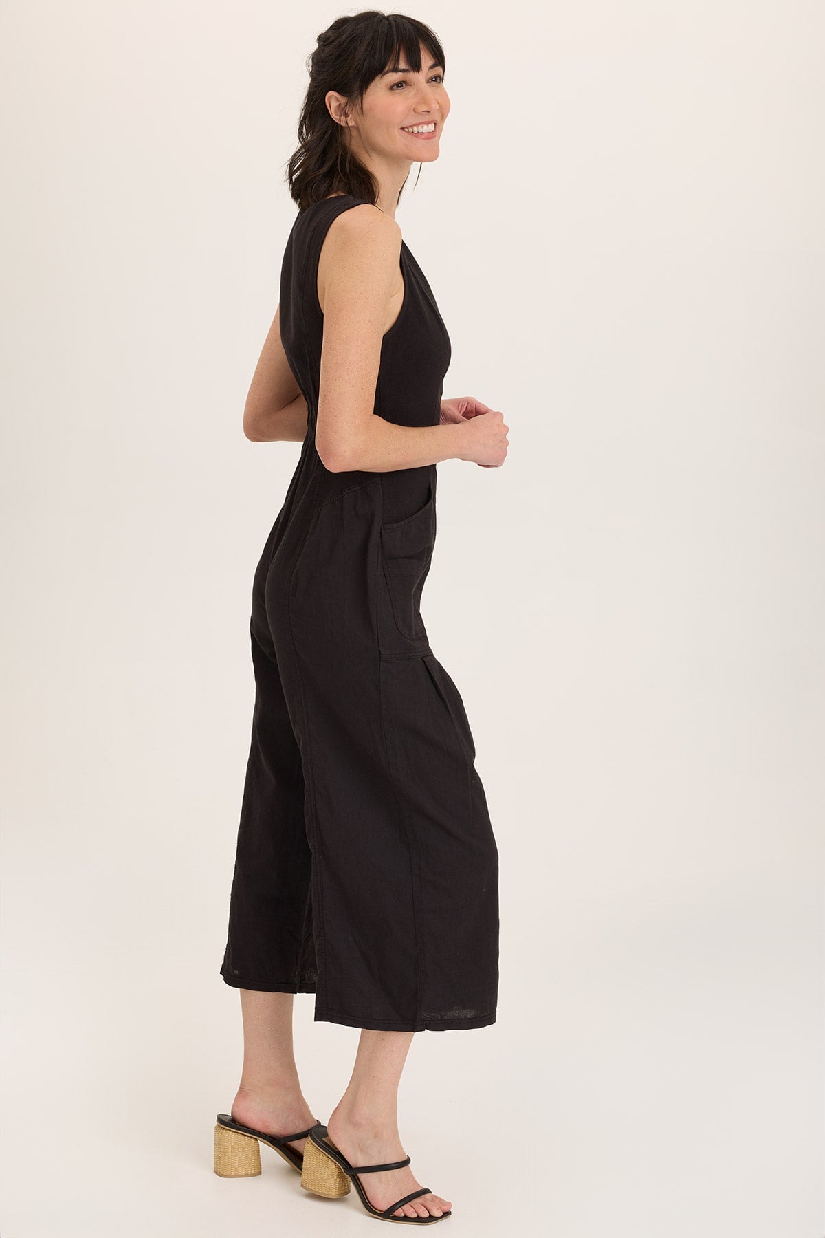 Wearables Linen Macgowan Wide Leg Zipper Jumpsuit 